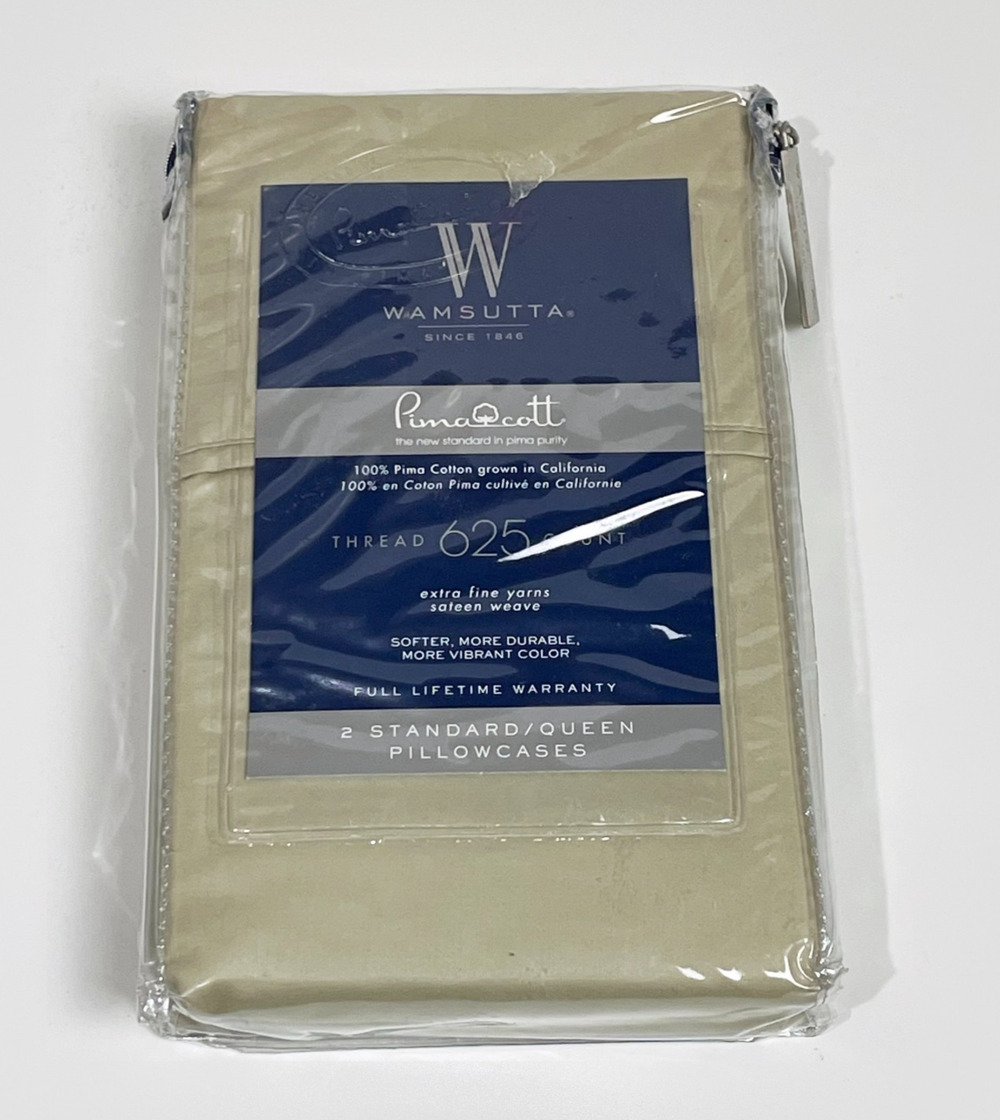 Wamsutta PimaCott 625 Thread Count Standard/Queen Pillowcases - Sage